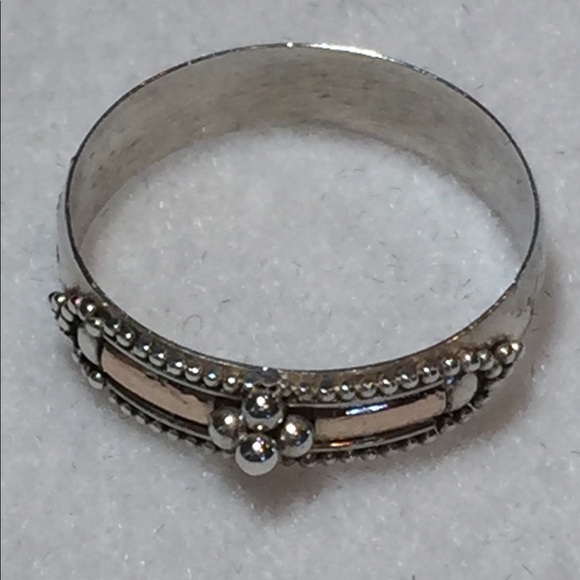 Jewelry - Gold and Sterling Silver Ring, Size 7